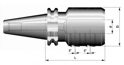 30911_DIN 69 871-A(AD) _ DRZAKY PRO UPINANI FREZ S VALCOVOU STOPKOU S PLOSKOU DIN 1835-E